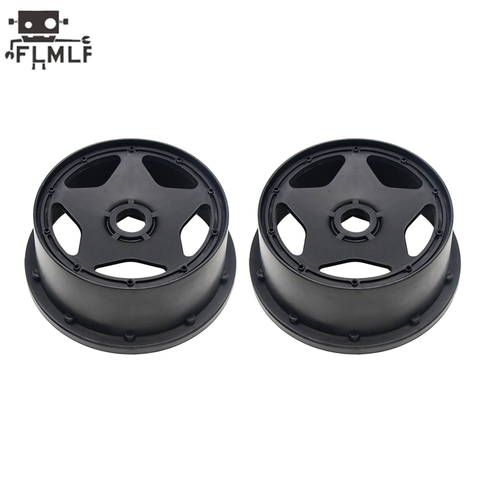 Kit de cubo de roda dianteira ou traseira de cinco estrelas de plástico para carro Rc para peças de caminhão 1/5 HPI ROFUN BAHA ROVAN KM BAJA 5B SS