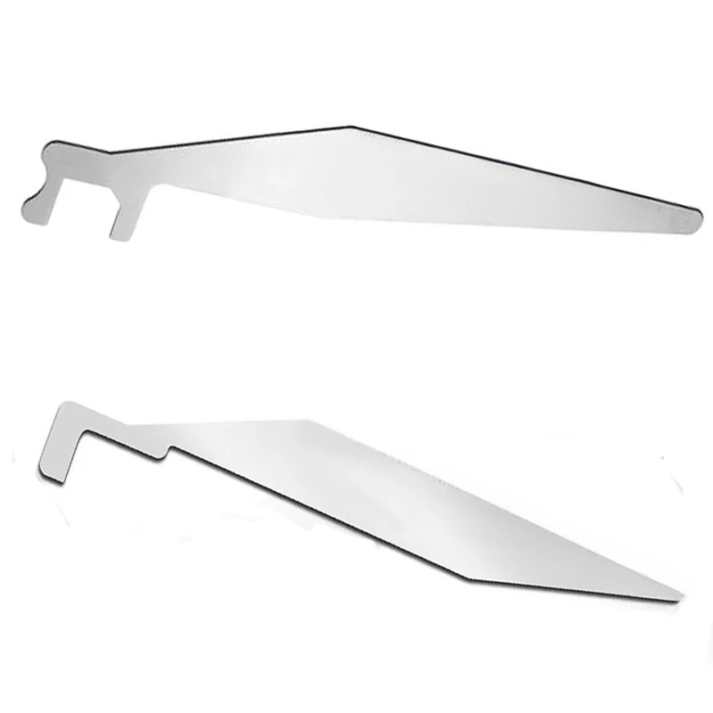 Promotion 2PCS 0.8MM ThicknessFirefighter Tool Plastic Black Handle Stainless Steel Door Emergency Bypass Hand Tools