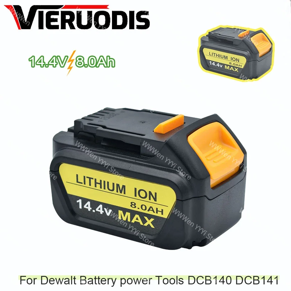 DCB141 14.4V for Dewalt 8.0Ah power tools battery DCD735L2 DCB142 DCF835C2 DCF835L2 DCL030 DCB140 lithium-ion battery