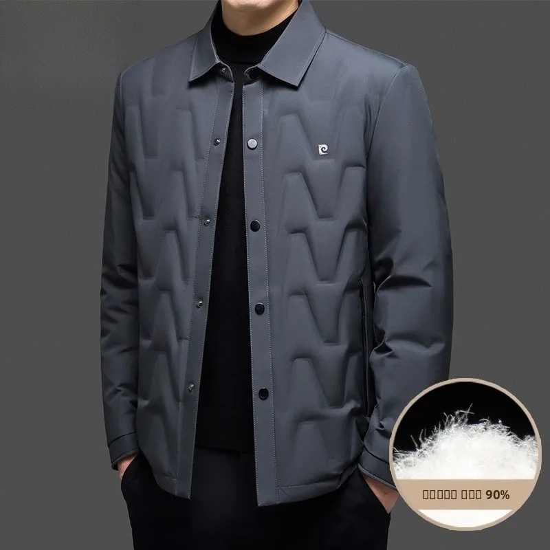 

Мужское пуховое пальто Pierre Cardin Thiened Floing Du с длинными рукавами, стандартного кроя, для осени и зимы