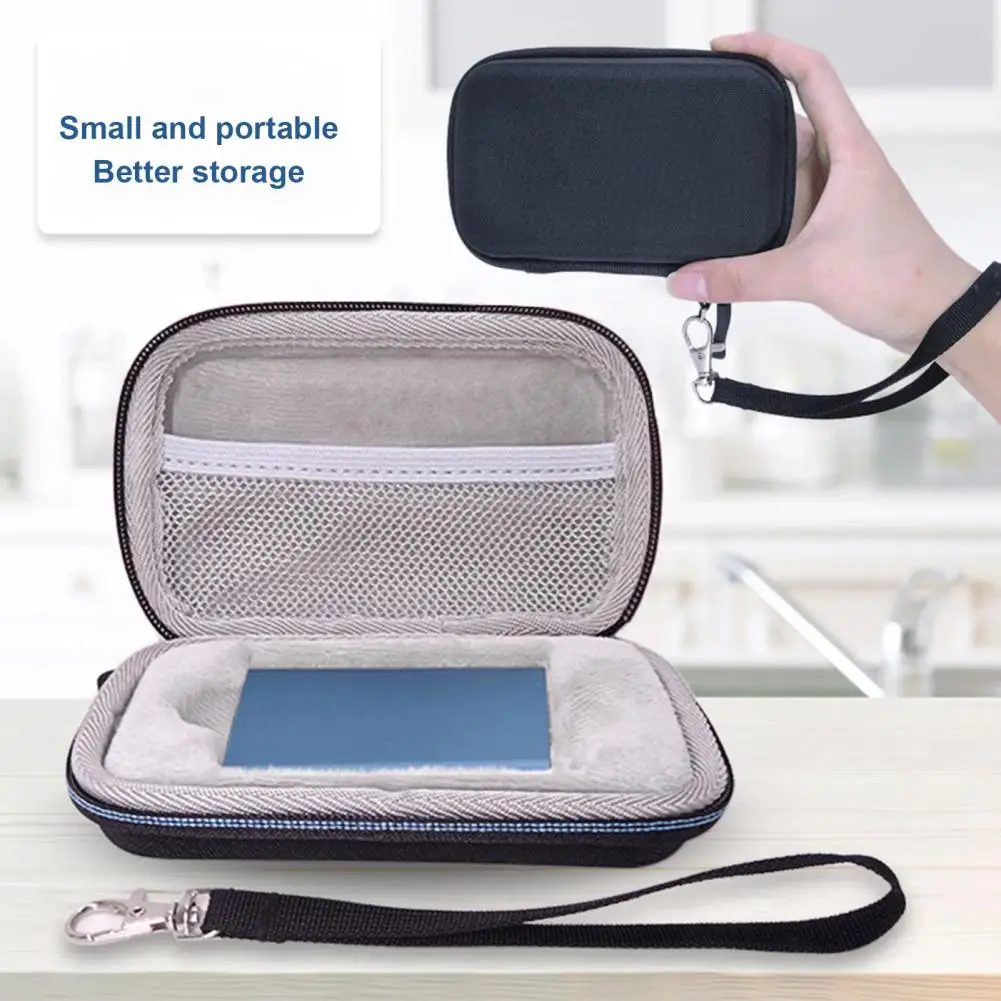 Protective Pouch Good Hardness Wear resistant with Hand Strap External Hard Anti scratch Drive Storage Case for T5 SSD