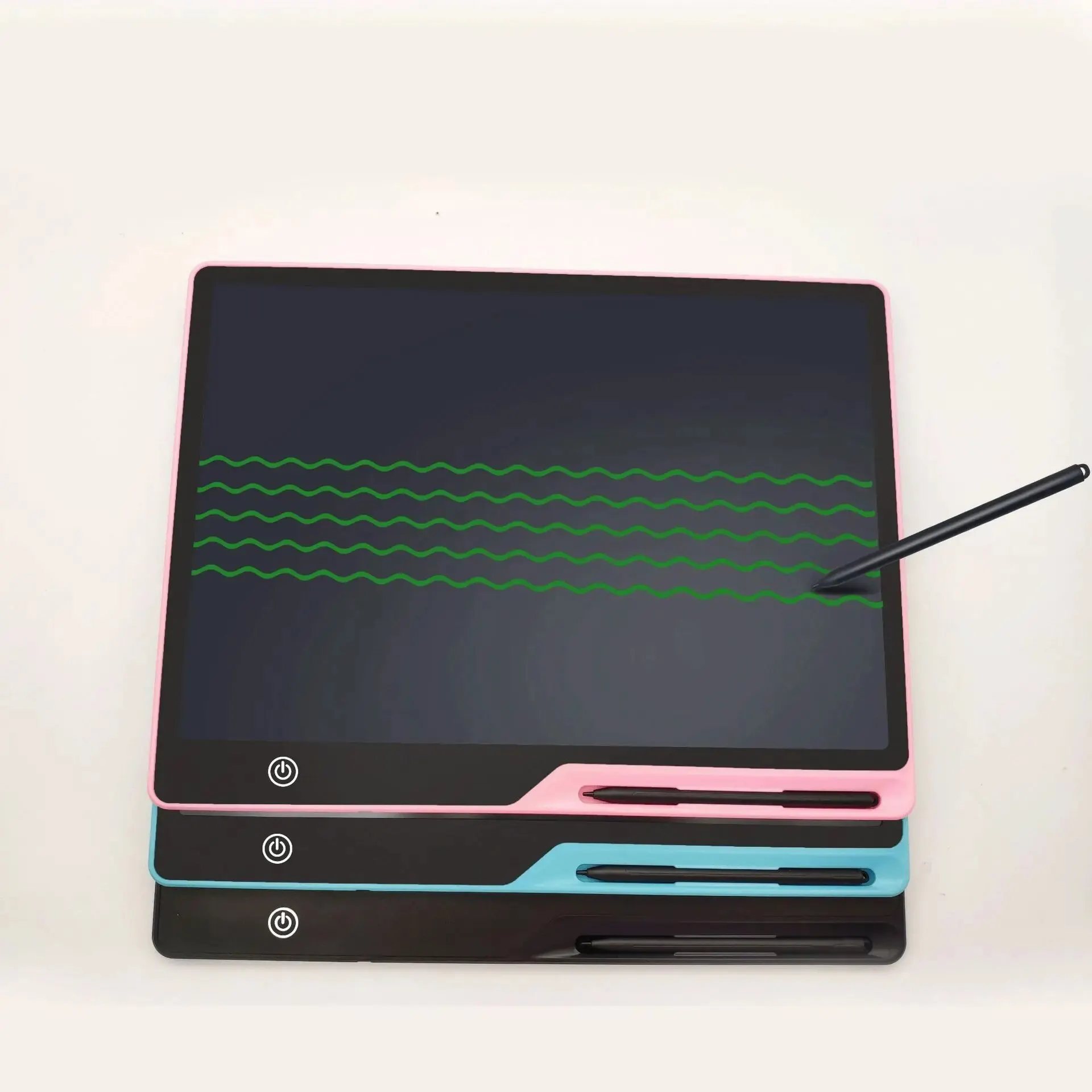 تابلت كتابة LCD قابل لإعادة الشحن مقاس 16 بوصة/41 سم، كتابة الضغط المتكرر بشحن USB، هدية تعليمية لعيد الميلاد والكريسماس