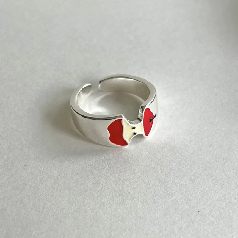 Anillo de Navidad de manzana, adornos navideños, decoración de Feliz Año Nuevo, joyería, regalos, accesorios, 1 ud.