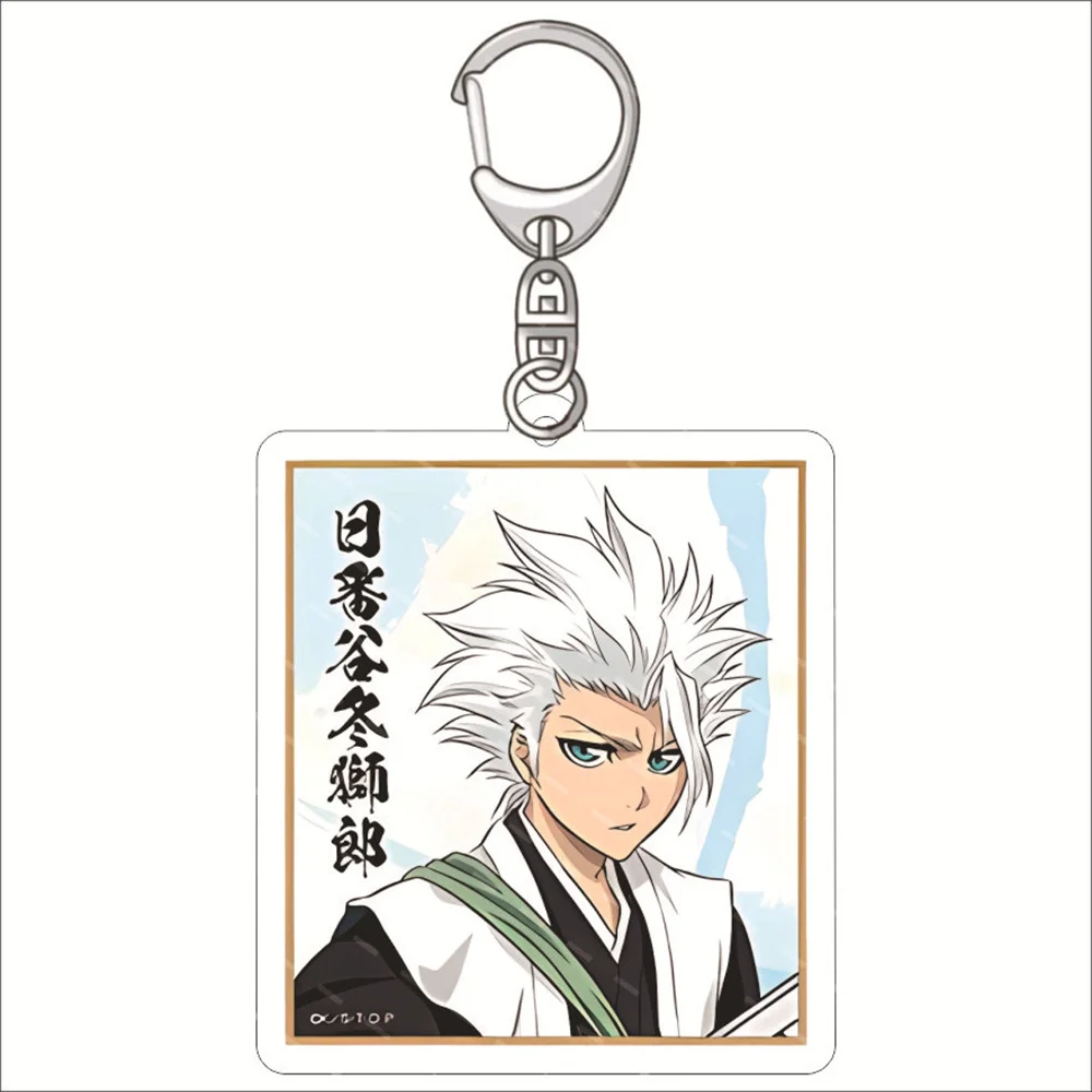 Cute Anime Bleach Keychain Anime Cartoon Acrylic Keychain Comical Character Bag Accessories School Pendants Gift