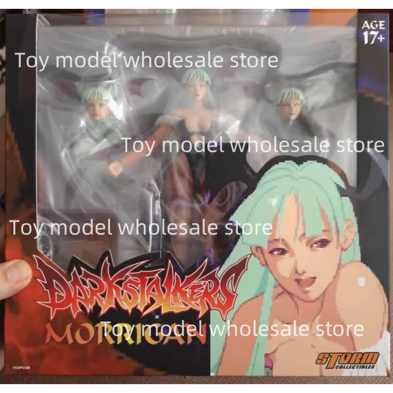 재고 있음 오리지널 스톰 토이 Darkstalkers Morrigan Aensland 애니메이션 액션 컬렉션 피규어 모델 장난감