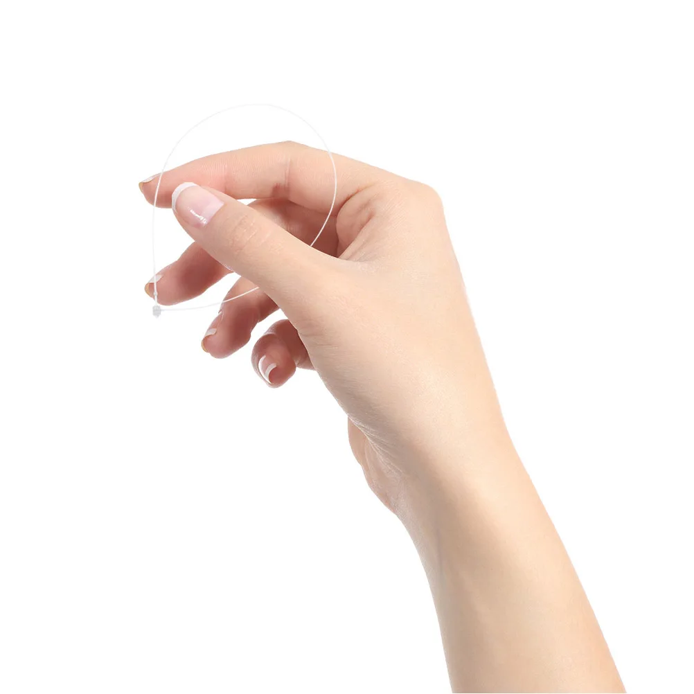 

3 Bags Transparent Snap Button Jewelry Tags Clothing Rope Plastic Clips String Clasps for Snaps Price Labels