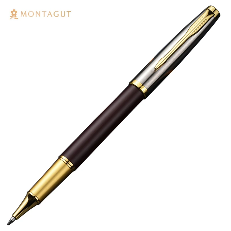 Montagut 307 Luxury Stainless Steel Roller Ball Pen Multicolor For Choice Outstanding Writing Pen With Gift Box