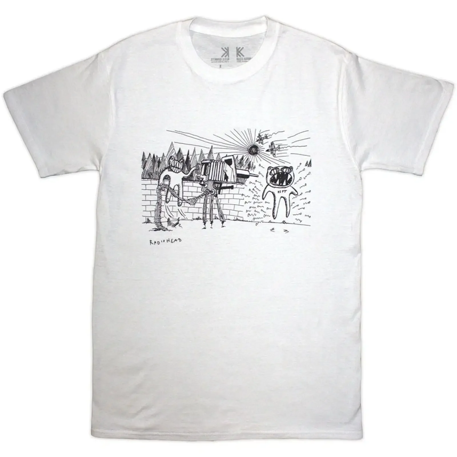 Radiohead T Shirt quot Despot weiß NEU vintage Washed designer clothes Breathable Stretched streetwear Versatile graphic