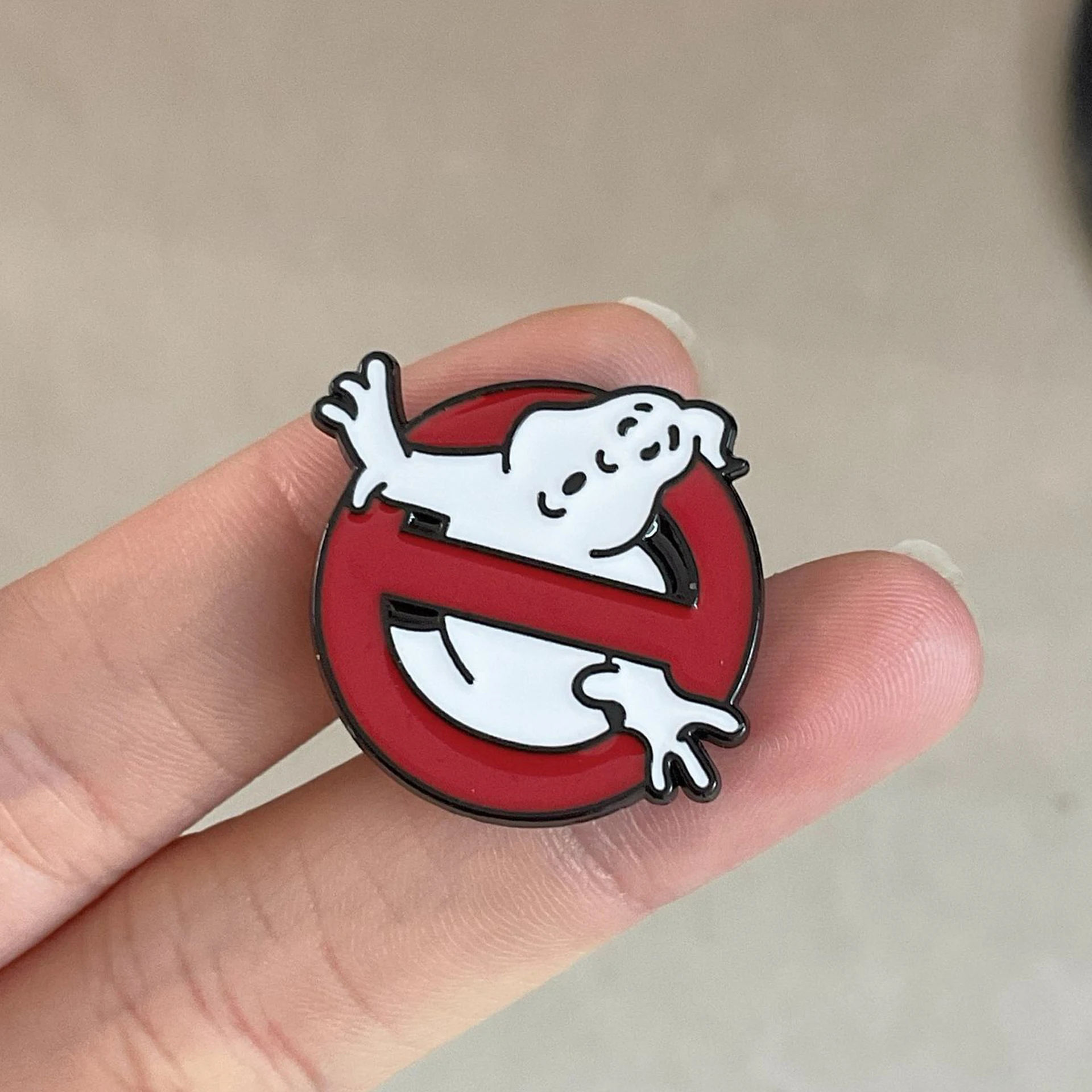 Cartoon Fantasy Movie Logo Enamel Brooch Prohibited Ghost Metal Badge Backpack Lapel Pin Clothing Accessories Gift For Friends