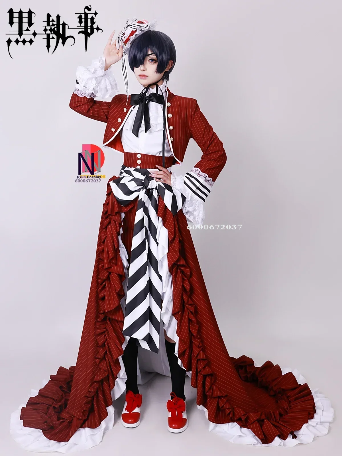 Game Black Butler Ciel Cosplay Costume Outfit Tea Cup Earl Sebastian Butler Suit Fancy Dress Up Party for Men Women 2024 New