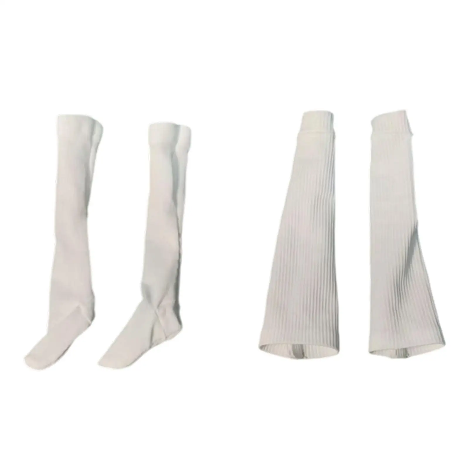 1/6 escala tubo meias elegantes moda bonecas vestir-se acessório bezerro meias polainas para figuras femininas de 12 polegadas traje acessório