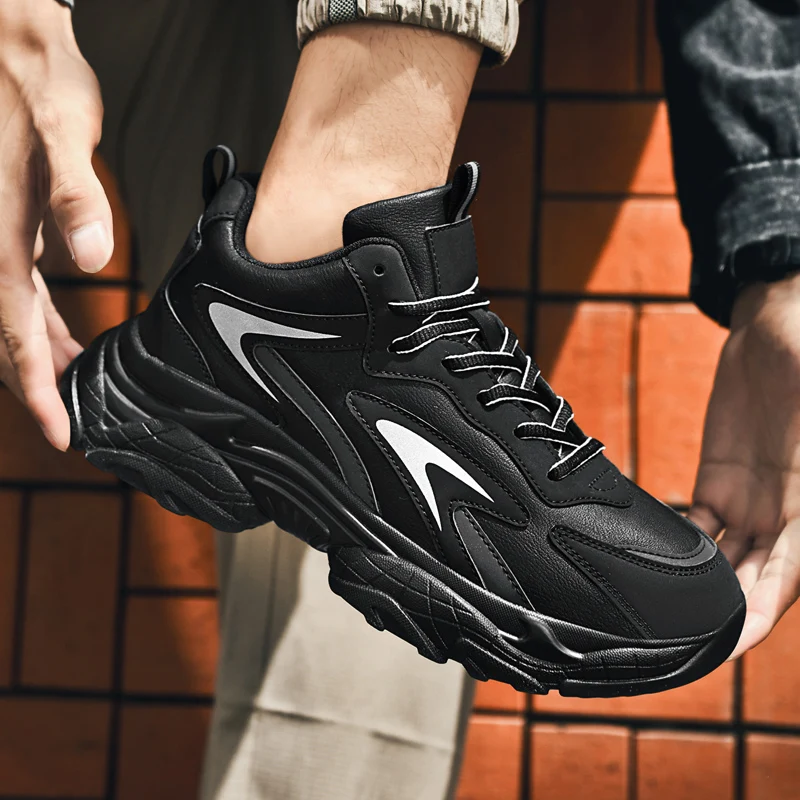남성 신발 2025년 신상 봄가을 운동화, 내구성과 경량성을 겸비한 러닝화, 청소년 및 중학생을 위한 통기성 좋은 신발