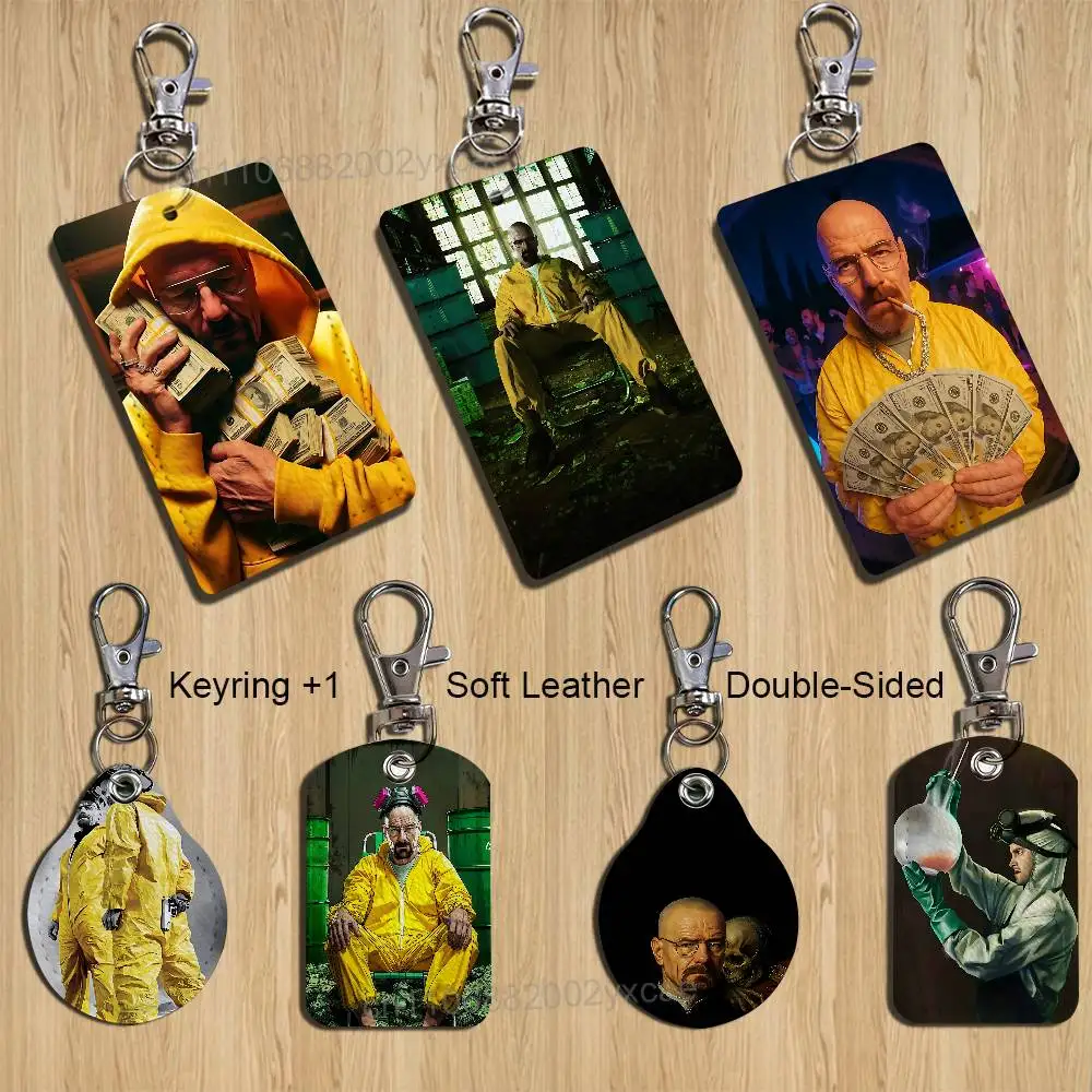 

cool Walter White Breaking Bad Card Holder With Keychain Executive Protection For Bank Credit Subway Bus Case