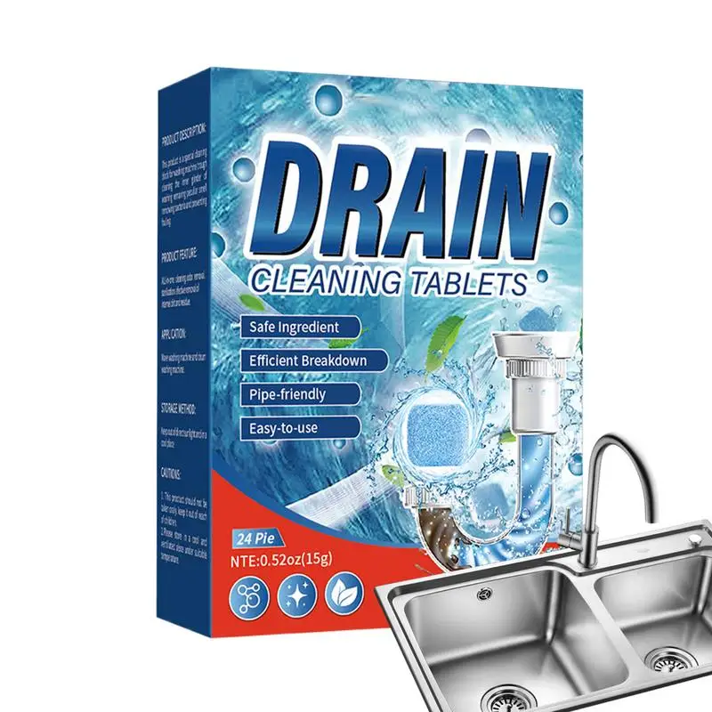 

Drain Unclogger Foam Powerful Sink And Drain Cleaner 360g Fast Foaming Pipe Cleaner Super Clog Remover Effervescent Tablet