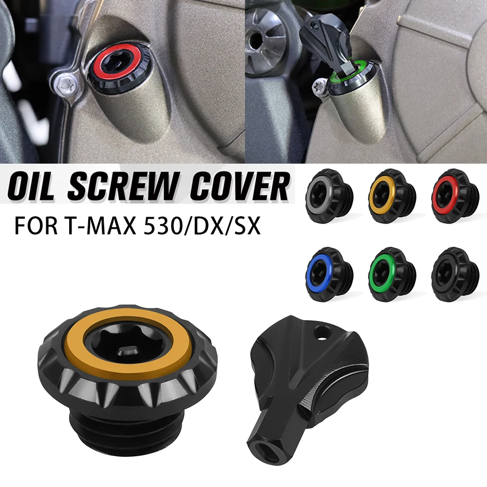 Motorcycle Anti Theft Engine Guard Oil Filler Cap For YAMAHA T-MAX 530 2012-2016 TMAX530 DX TMAX 530 SX 17-18 Plug Screw Cover