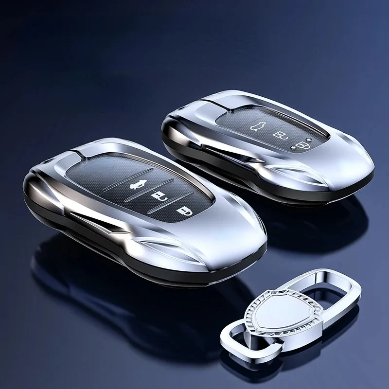 For Toyota Corolla Camry Willanda Rav4 Zinc Alloy Car Key Protection Shell Smart Remote Key Cover interior Car Accessories