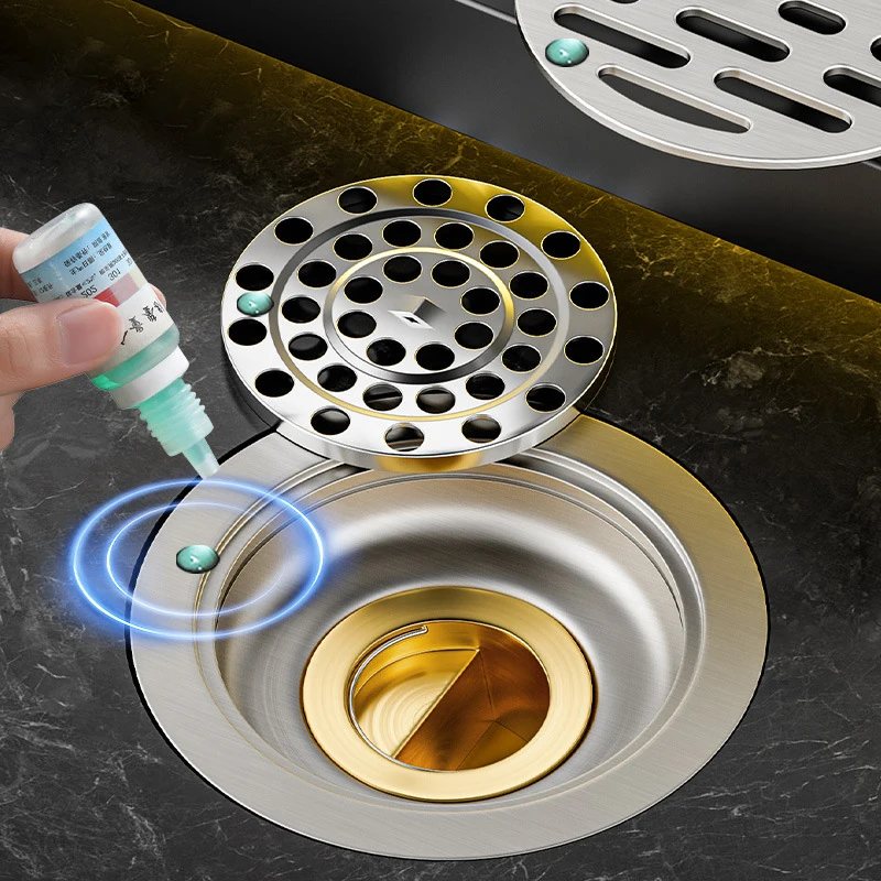 Round Floor Drain Stainless Steel Floor Drains Anti-odor Drainer Bathtub Sewer Strainer Bathroom Drainage Drain Hair Catcher