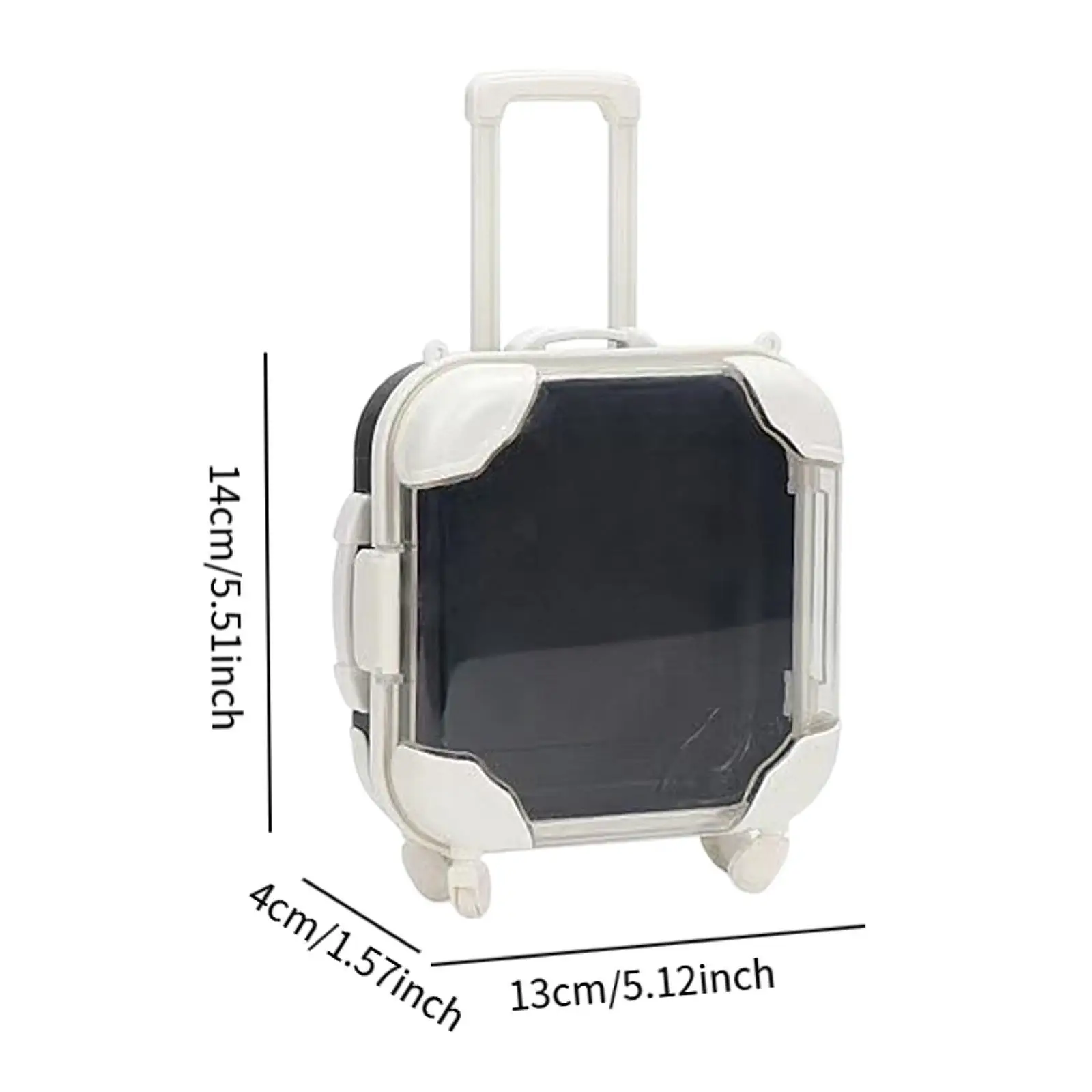 人形旅行スーツケースミニトロリー荷物ファッション透明カバーキャンディーボックス