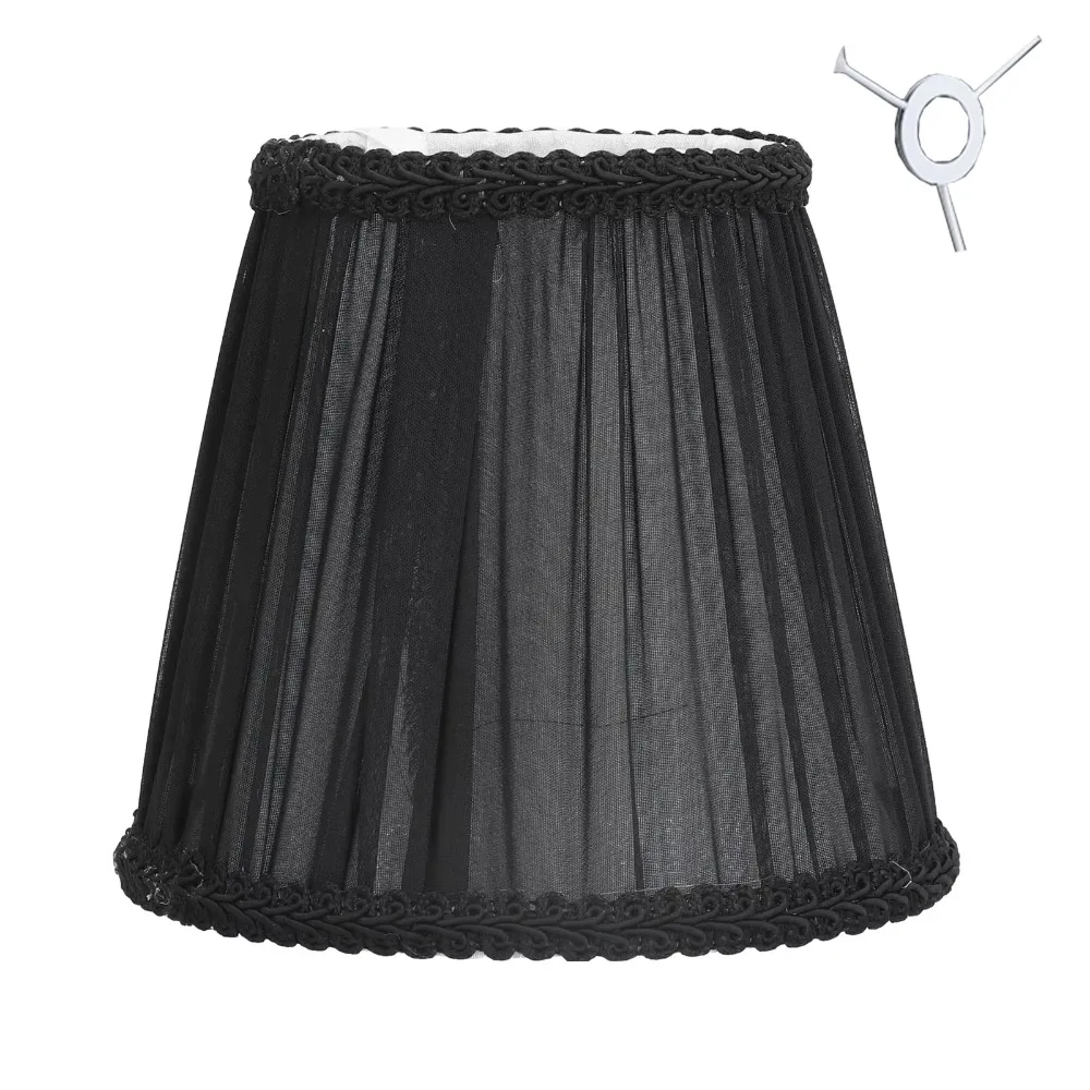 

Clip on/Meson Type Cloth Lamp Shade E14 Bulb Soft Table Lamp Cover Easy Installation High Light Transmission