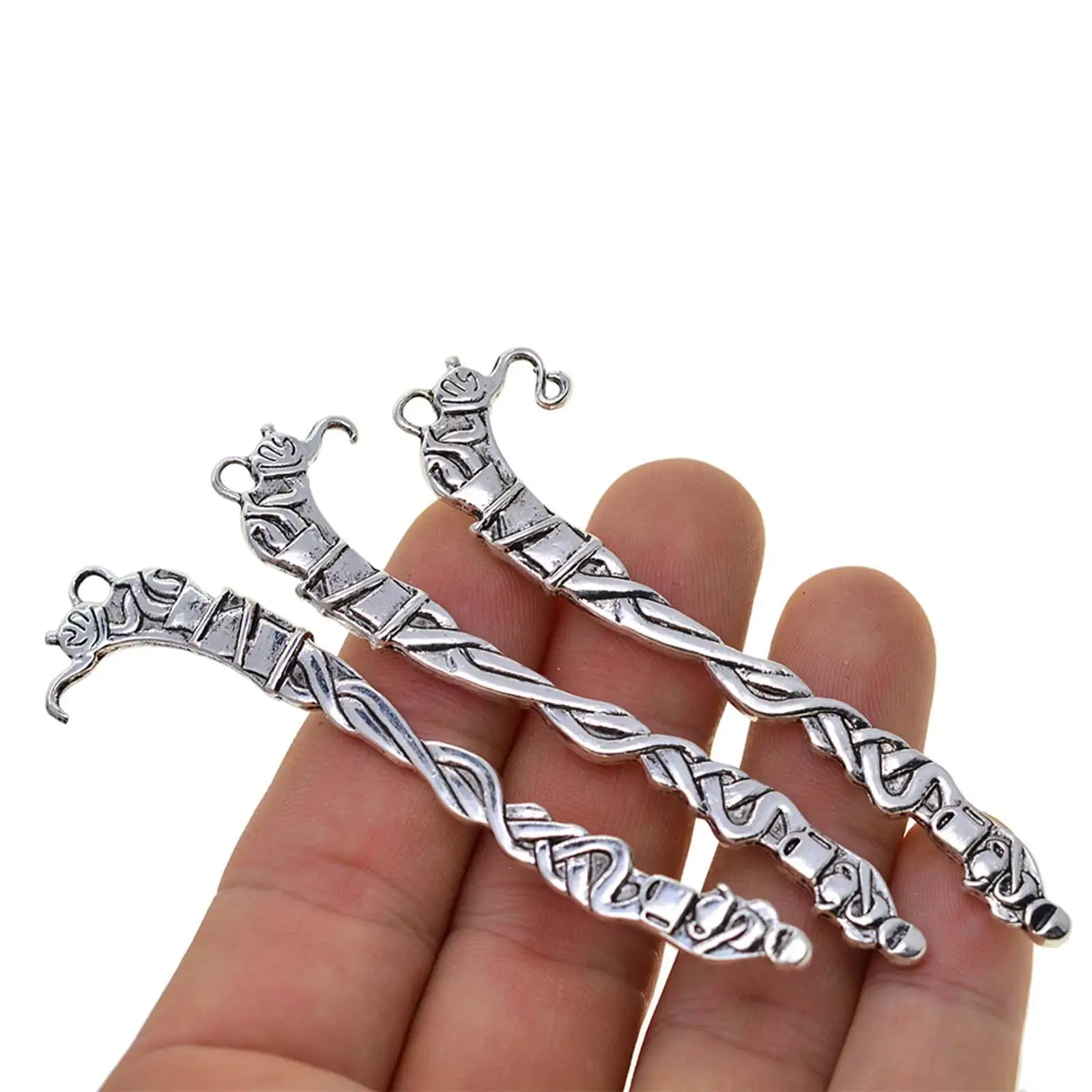 20x Bookmarks Book Hooks Vintage with Hoop Unique Carved Findings DIY Crafts Charms Book Marks for Adults Writers Family Office