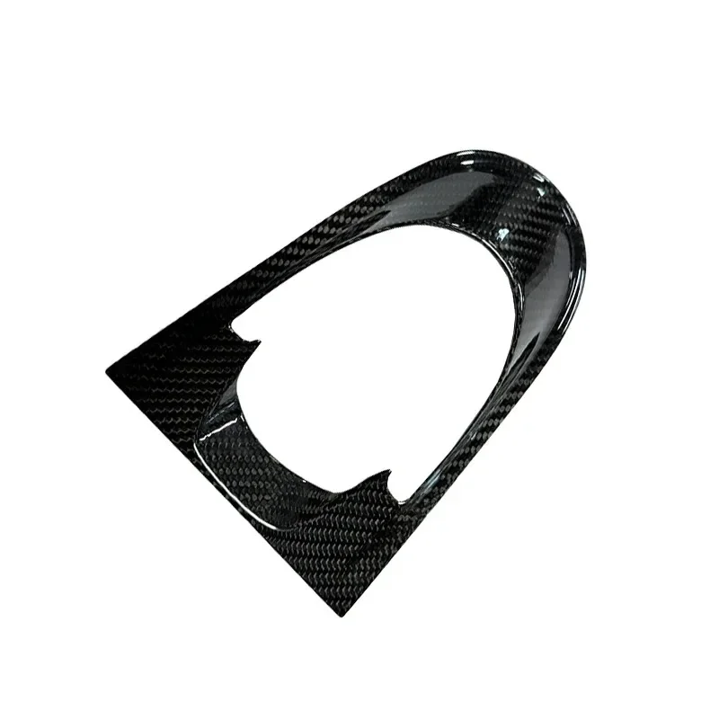 

For Porsche Panamera 2017-2023 Real Carbon Fiber Car Center Console Clock Panel Cover Decorative Interior Car Accessories