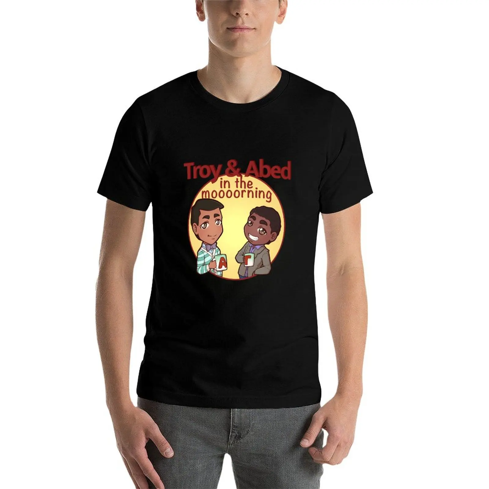 

Troy & Abed In The Morning Fanart T-Shirt t shirts for man cotton soft funny t shirts cotton t shirt personalised T-Shirt