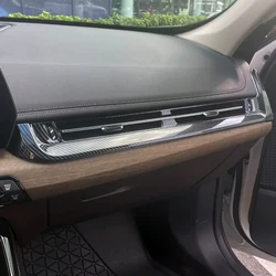 For BMW X1 IX1 U10 U11 2023-24 ABS Carbon Fiber Car Center Control Air Outlet Decorative Frame Sticker Car Interior Accessories