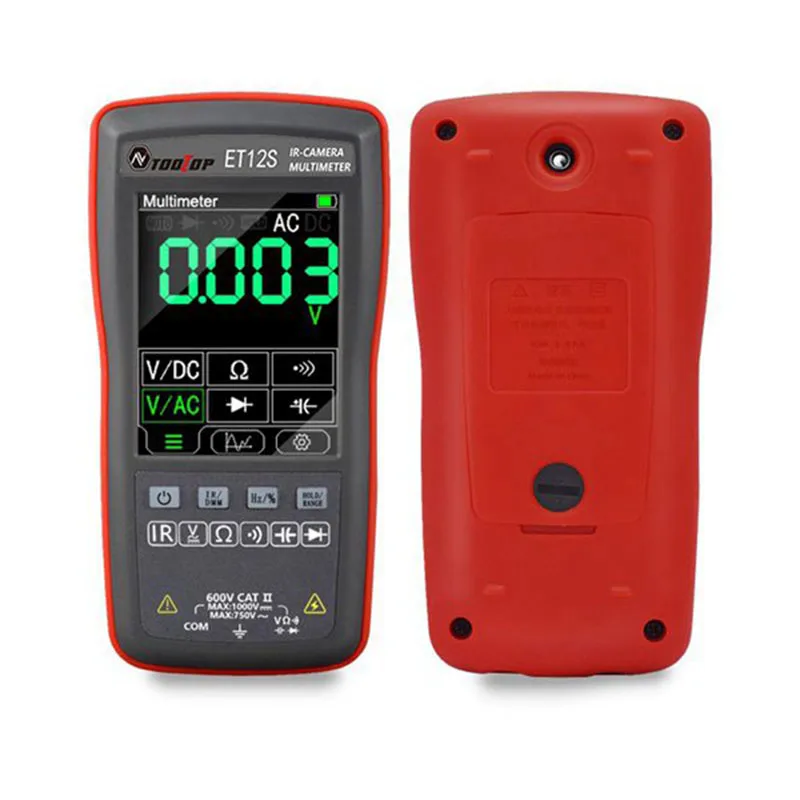 

Touch Thermal Imager Multimeter IR Camera Voltage Ohm On/Off Diode for PCB Electronic Repair Thermal Multimeter ET12S