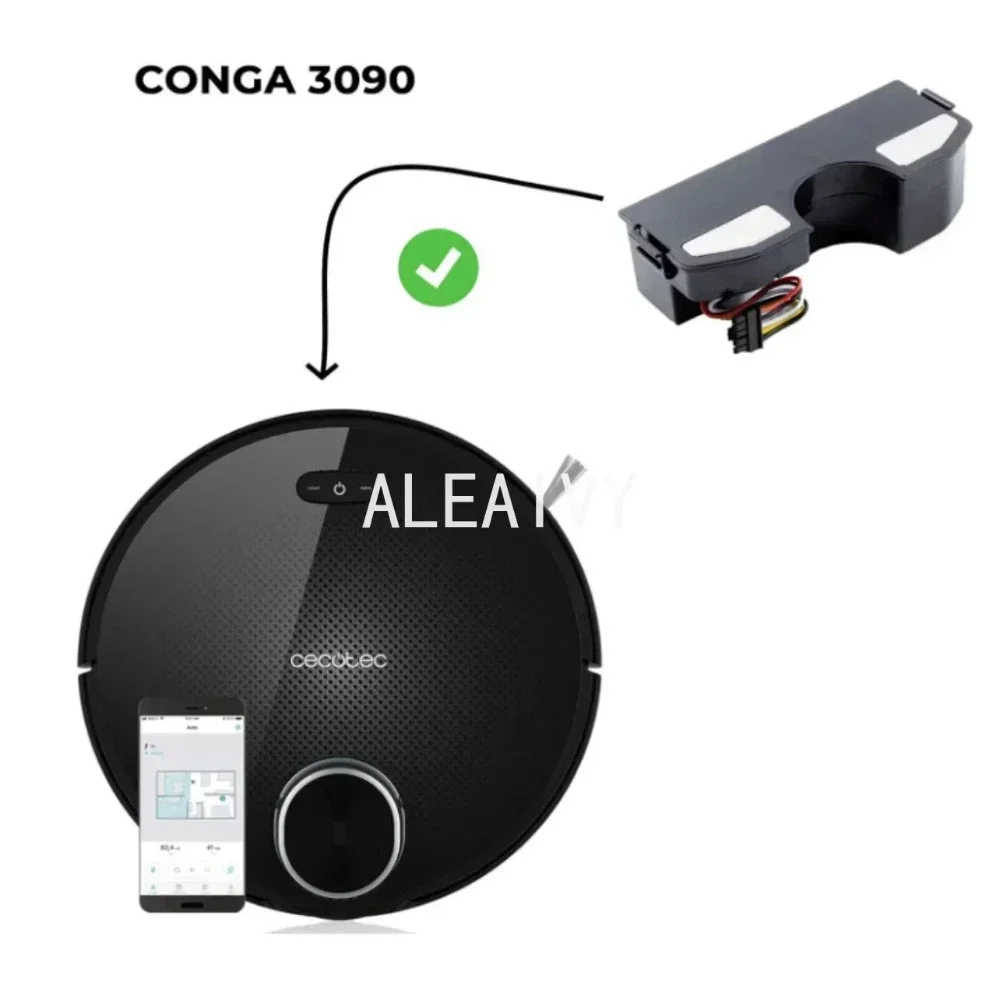 ل CECOTEC CONGA 3090 3091 3092 1690 1890 2090 جهاز آلي لتنظيف الأتربة بطارية حزمة استبدال الملحقات