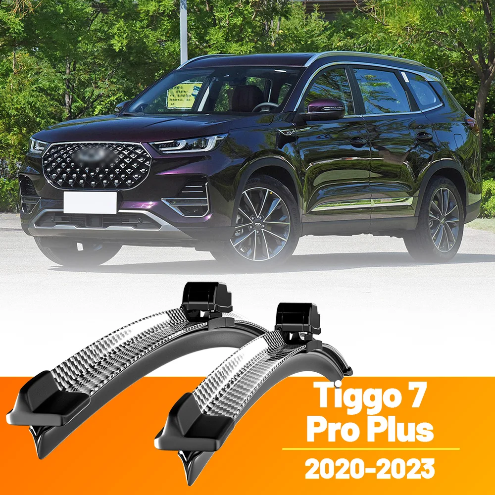 Limpiaparabrisas delantero de fibra de carbono para Chery Tiggo 7 Pro Plus 2020-2023 2021 2022, 2 uds.