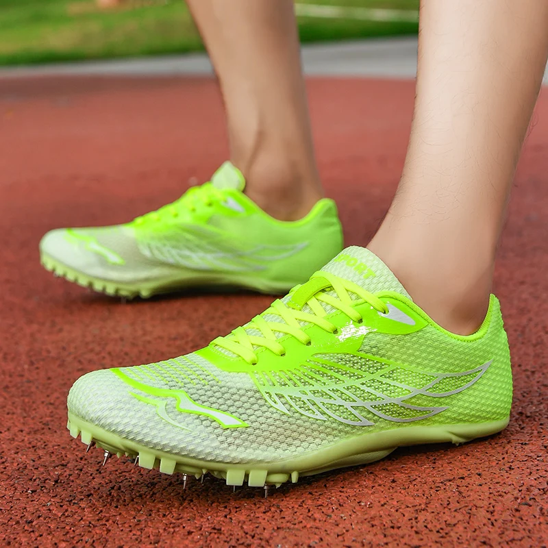 Outdoor Men Woman Track & Field Running Shoes Professional Competition Nail Sneakers Anti-Slip Student Training Shoes image 6
