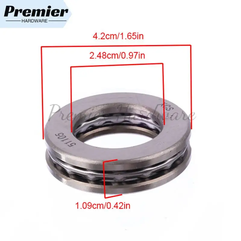 1 ชิ้น 51105 ตลับลูกปืนแบบ 3-in-1 ตลับลูกปืนเม็ดกลมแบบรับแรงกด ตลับลูกปืนแบบรับแรงกดตามแนวแกน ตลับลูกปืนแบบลูกกลิ้ง