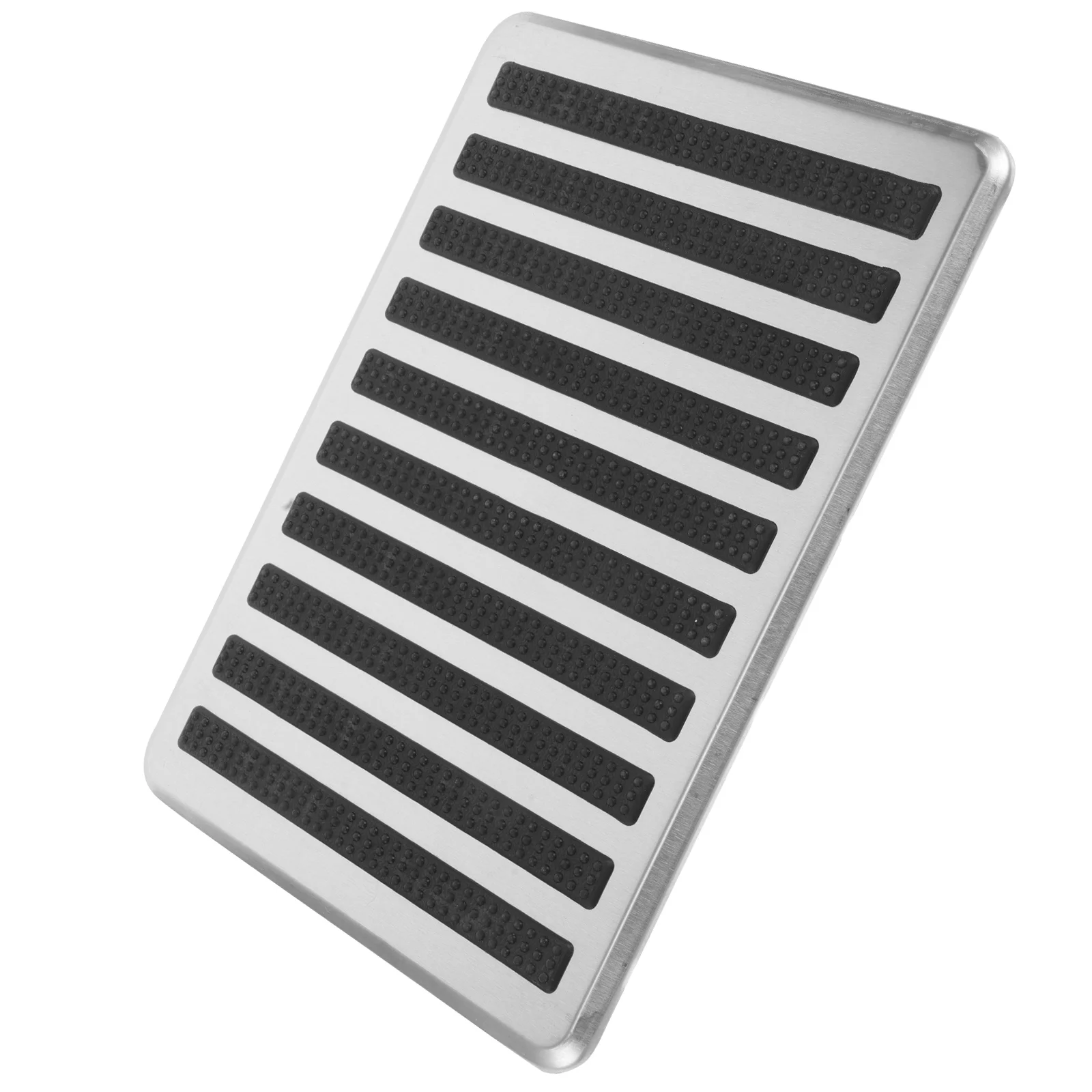 

Stainless Steel Heel Pedal Cover for Car and Truck Universal Anti-Slip Footrest Mat for Driver's Side Floor Protection Repair