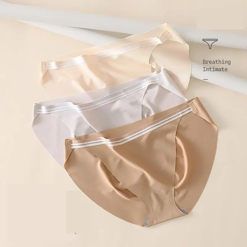 3Pcs/lot Oversize 5xl Seamless Underpants For Women High Split Non-chafing Legs Comfortable Panties Lady High Elastic Briefs