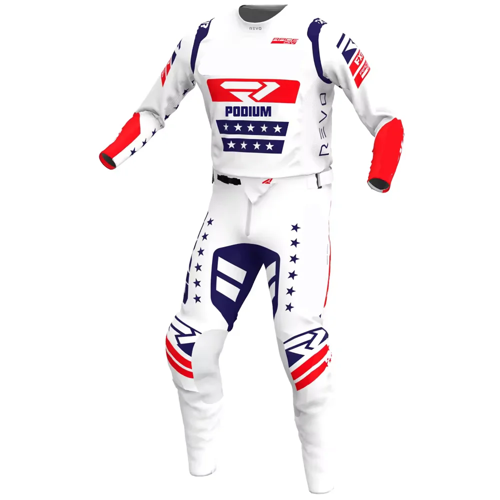 2024 Podium fh Red Jersey Print Motocross Gear Set Off Road Motorcycle mx Jersey Set Moto Combo