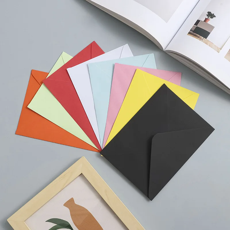 50pcs/lot Multicolor Envelope 120g Paper Envelopes High-grade Western Envelope for Wedding Invitations Business Stationery