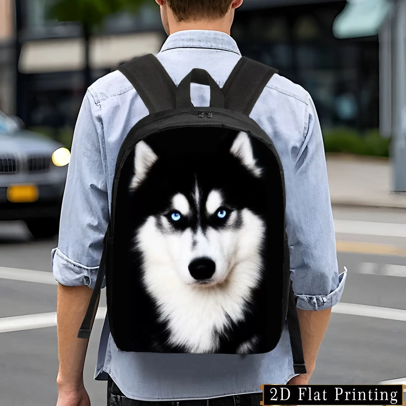

Student backpack, simple and fashionable backpack. Creative design backpack for young people, lightweight and large-capacity