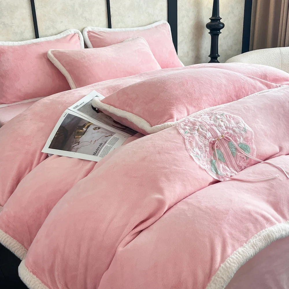 set-biancheria-da-letto-con-ricamo-cinese-addensare-velluto-al-latte-morbido-pile-di-corallo-inverno-caldo-set-di-quattro-pezzi-copripiumino-federa-lenzuolo