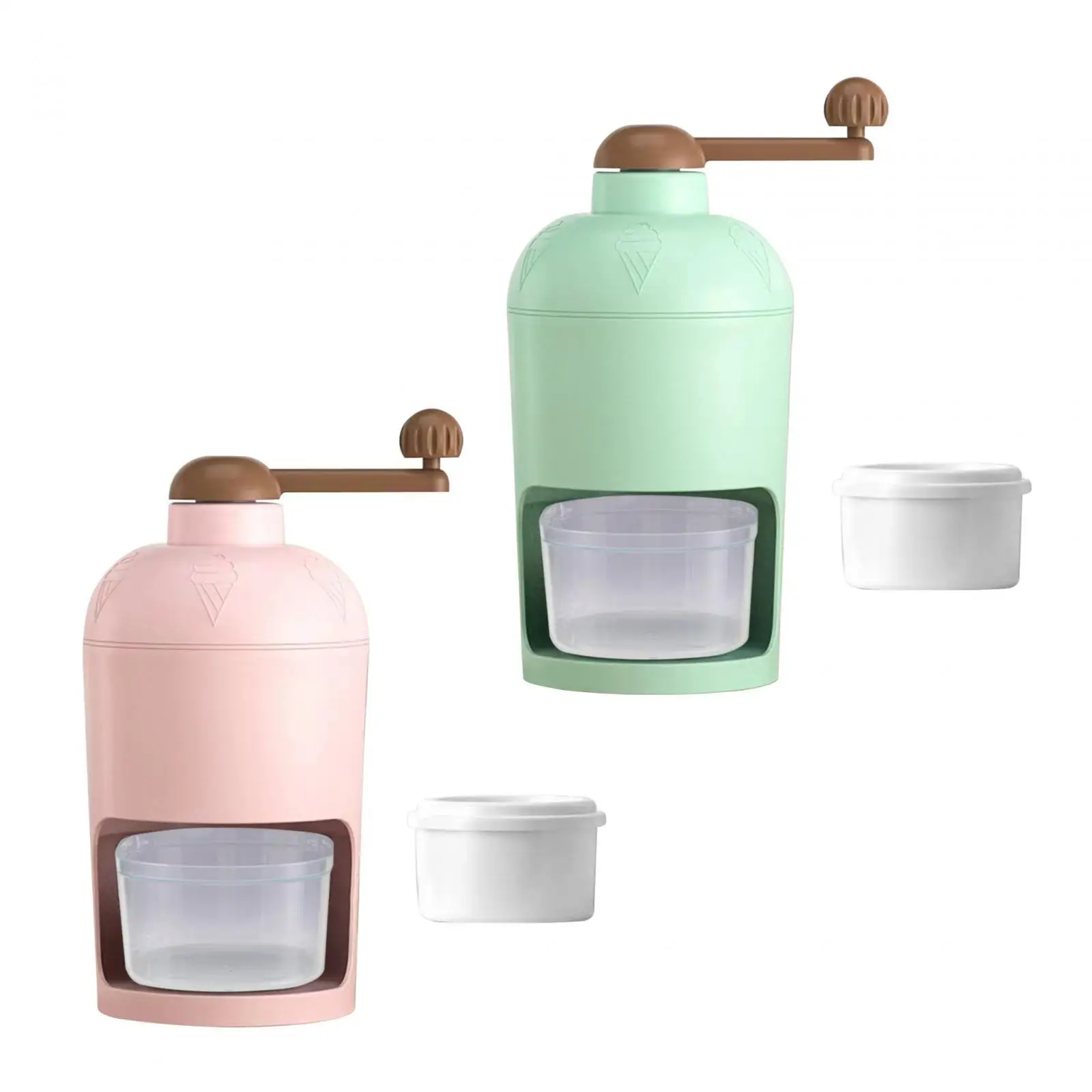 Ice Shaving Machine Slushie Portable with Ice Cube Tray DIY Ice Shaver Ice Crusher for Cafe Party Camping Bars Restaurants