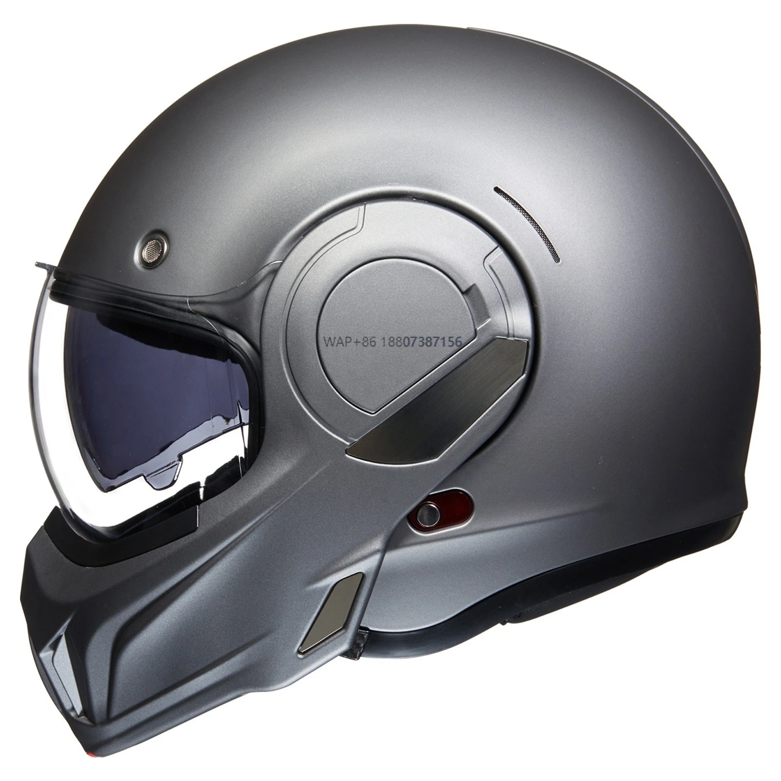 

Винтажный модульный мотоциклетный шлем-трансформер 180 ° Двусторонняя куртка для взрослых DOT Model-B707