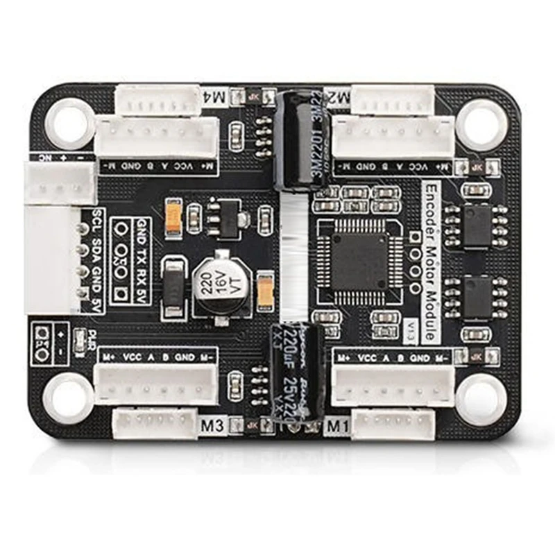 4 Way Encoded Motor Drive Module Onboard Voltage Stabilizing Circuit Motor Control Smart Car Dedicated to Robot Car Part-A09I