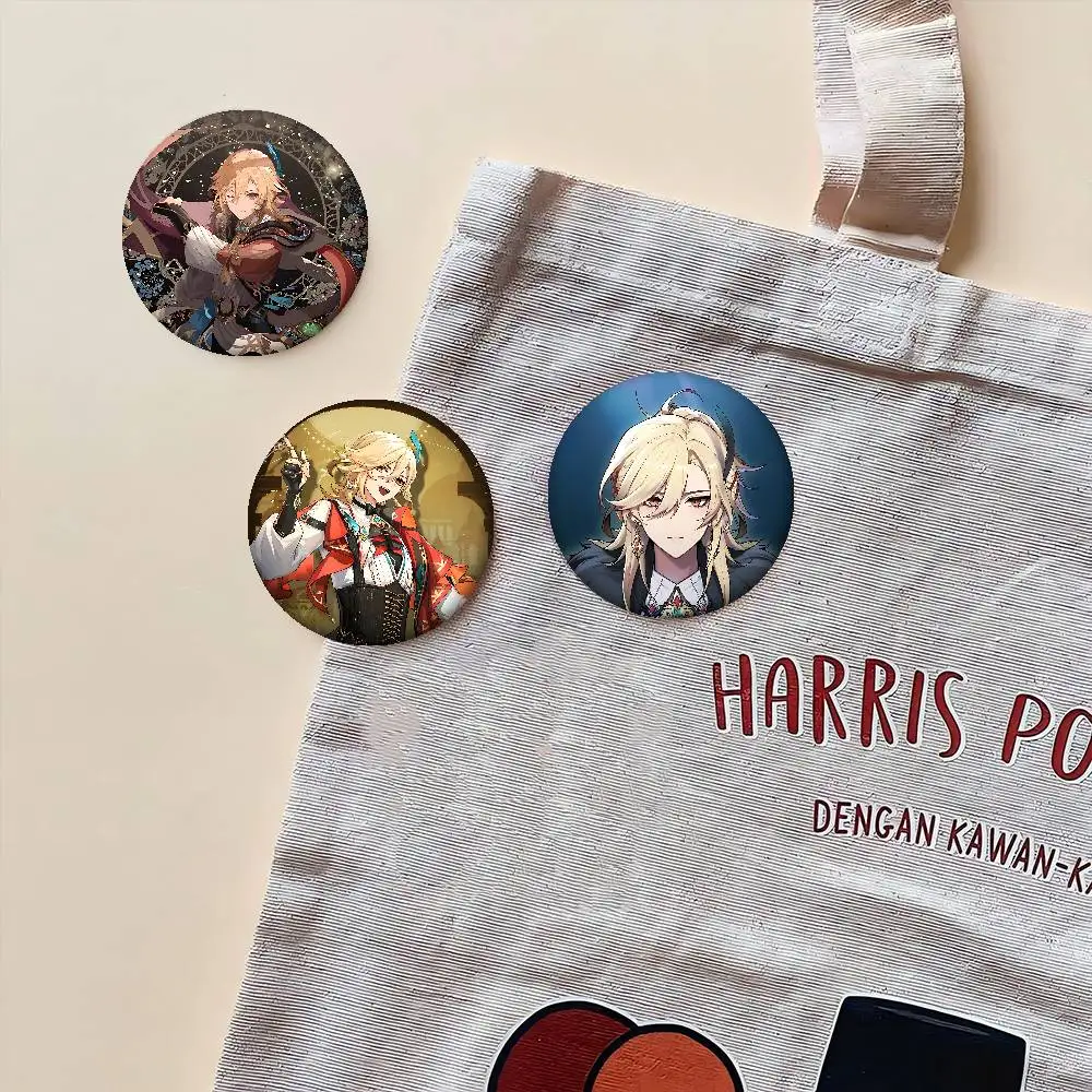 Genshin Impact Kaveh دبوس زر ناعم قابل للتخصيص للنساء مجوهرات إبداعية شارة مضحكة قبعة لمحبي الرسوم المتحركة #2