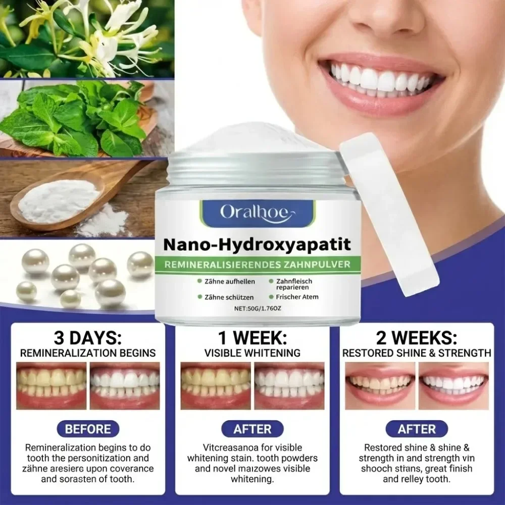 Daily Cleaning Tooth Powder Enamel Repair Stain Removal Yellowing Removal Breath Freshen Toothpaste Essence Removal Dental Care