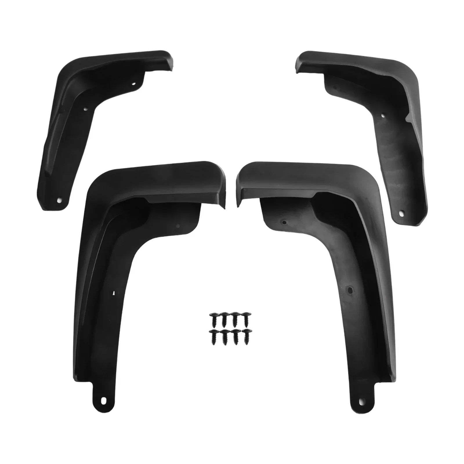 

Аксессуары, крылья, 4 шт./компл., защита от брызг, черные формованные брызговики, брызговики из полипропилена, мягкий пластик, практичные брызговики