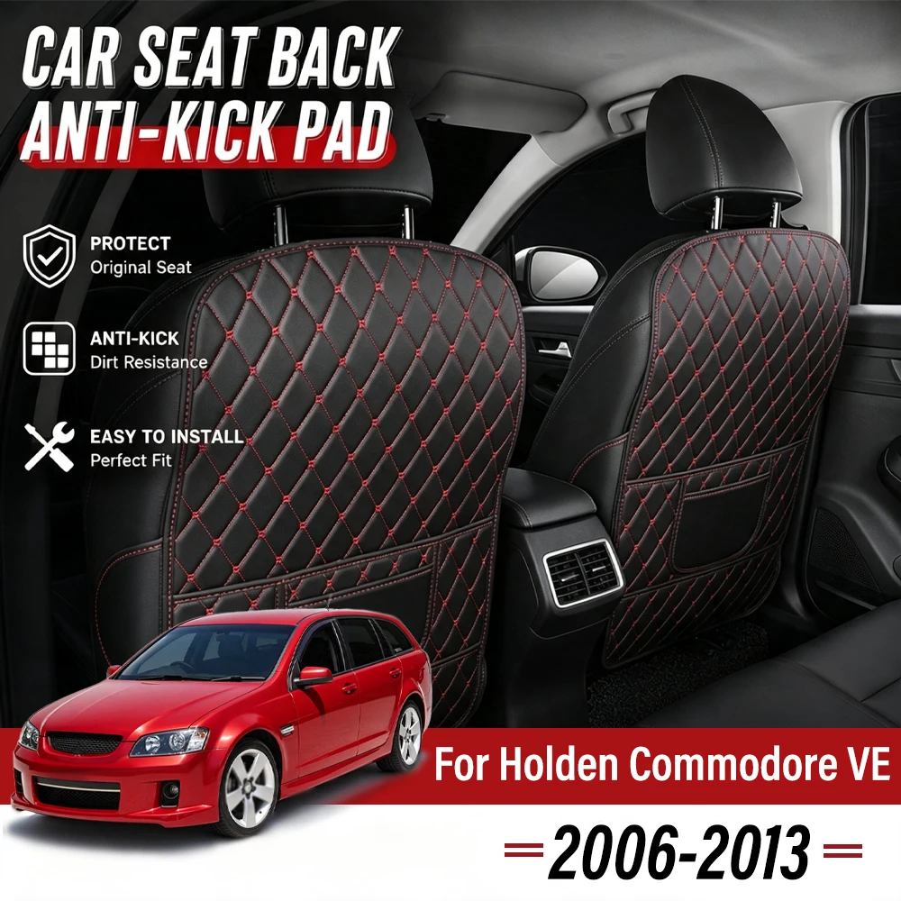 Easy Clean PU Anti Kick Mat Pads For Holden Commodore VE 2006-2013 Dirt-Repellent, Two Color Choice, Quick Install Full Coverage