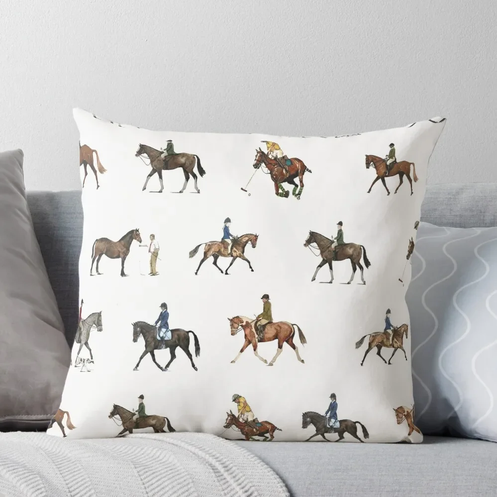 

Horses Throw Pillow New year christmas decorations 2024