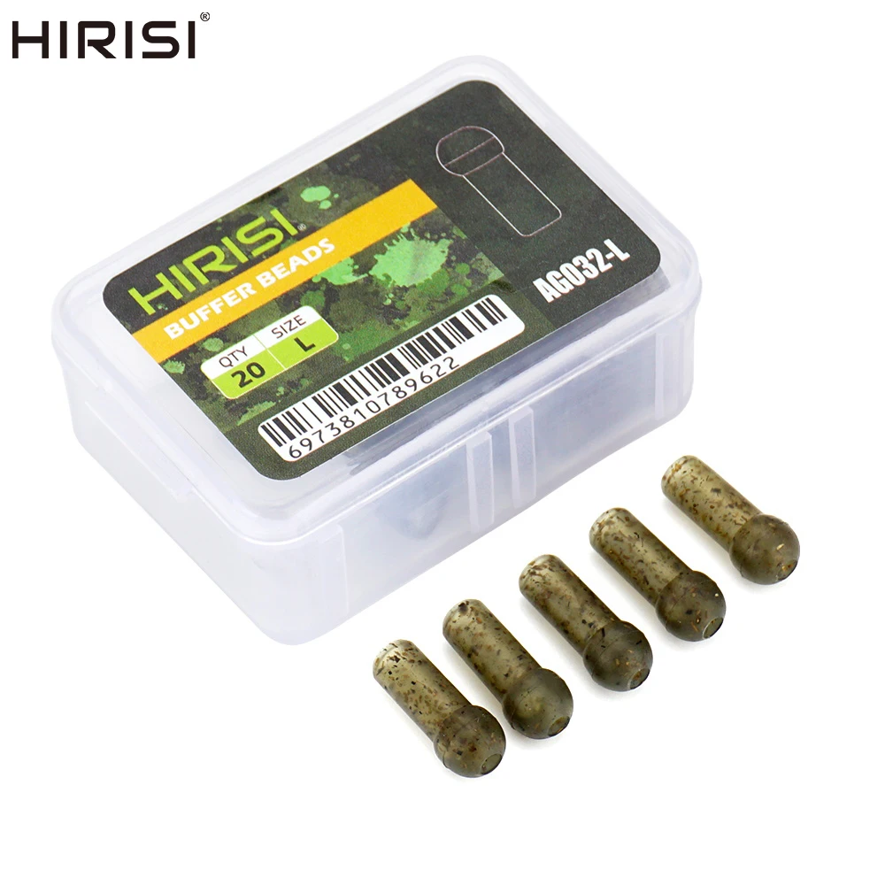 Hirisi 20 Stück Karpfenangeln Terminal Tackle Schwanz Gummihülsen Angeln Blei Clips AG032 Karpfenangeln Zubehör