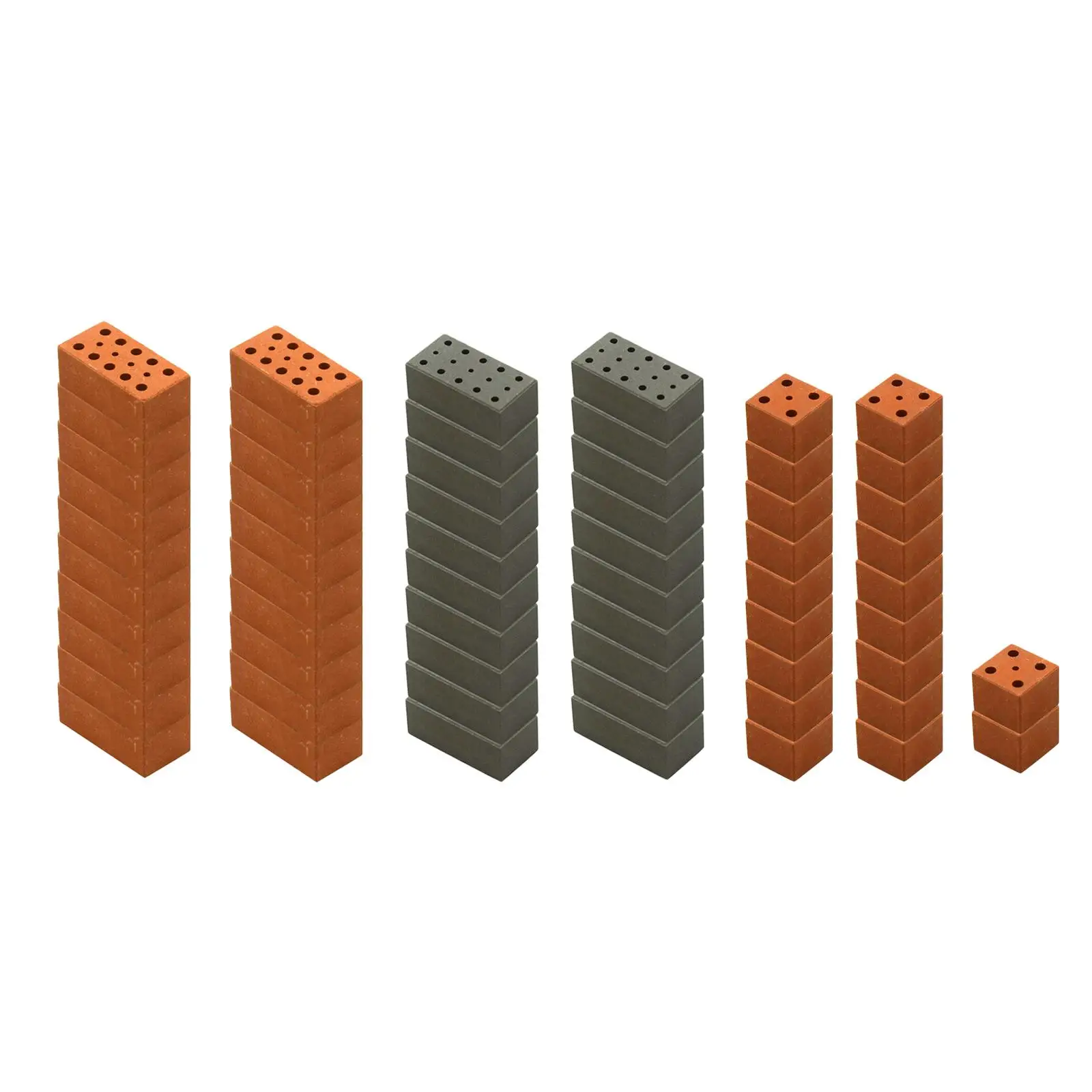 20 pezzi di mattoni in miniatura, mattoni da parete, mattoni finti per statuette paesaggistiche fai da te