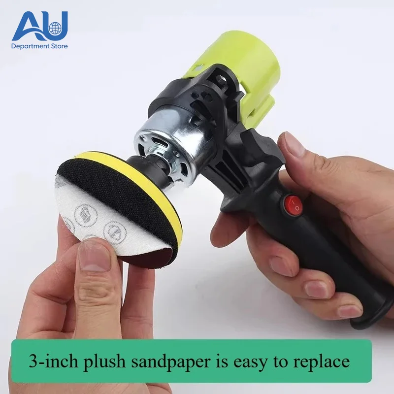 110-220v Electric Suction Cup Grinder, Handheld Sandpaper Dry Grinder, High-speed Polishing of Wall Surface