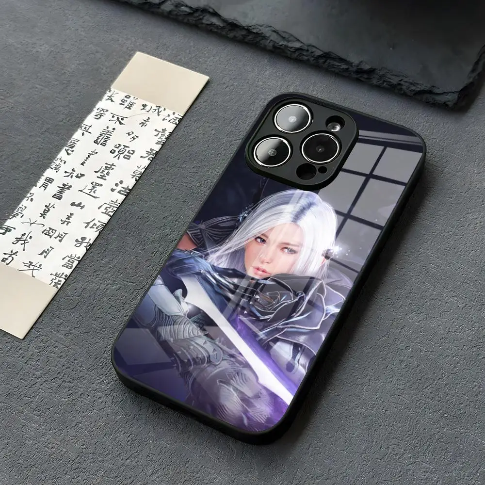 

Black Desert Phone Case For Iphone 16 15 13 12 14 11 Pro Max Mini X Xr Xs 8 7 Puls 6 Hard Glass Shell Cover